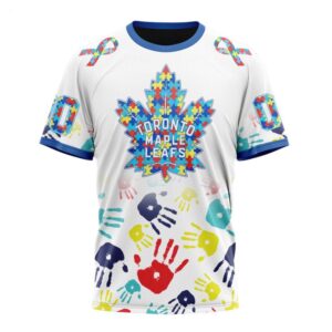 NHL Toronto Maple Leafs T Shirt Special Autism Awareness Design T Shirt 1