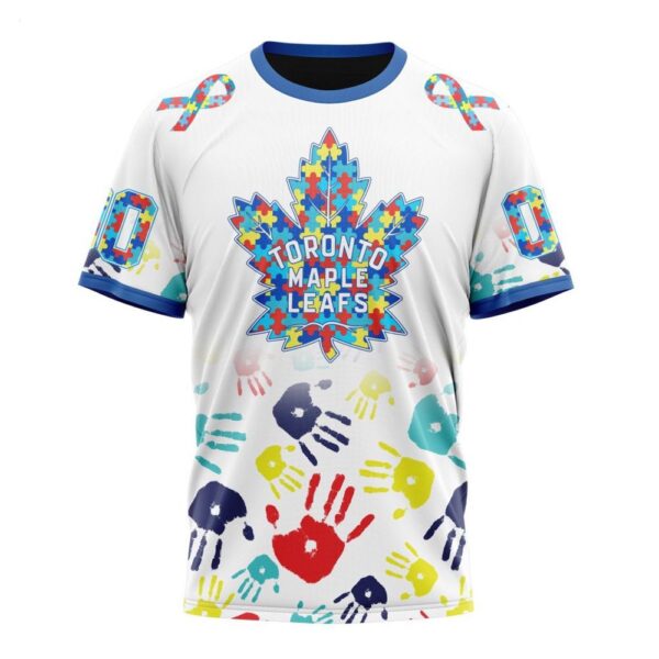 NHL Toronto Maple Leafs T-Shirt Special Autism Awareness Design T-Shirt