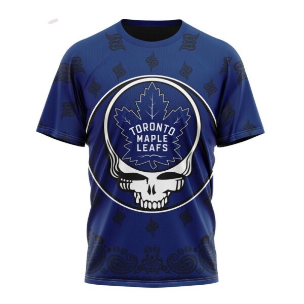 NHL Toronto Maple Leafs T-Shirt Special Grateful Dead Design 3D T-Shirt