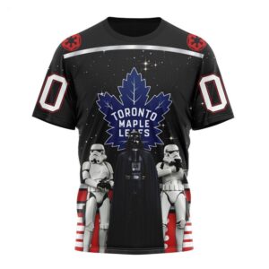 NHL Toronto Maple Leafs T Shirt Special Star Wars Design May The 4th Be With You 3D T Shirt 1