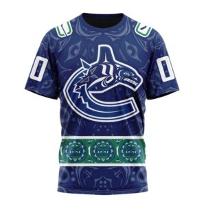 NHL Vancouver Canucks 3D T Shirt Special Design With Canadian Aboriginal Art Hoodie 1