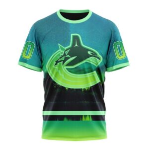 NHL Vancouver Canucks 3D T Shirt Special Design With Northern Light Full Printed Hoodie 1