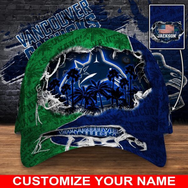 NHL Vancouver Canucks Baseball Cap Customized Cap For Sports Fans