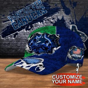 NHL Vancouver Canucks Baseball Cap Customized Cap For Sports Fans 2
