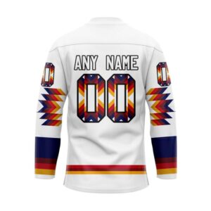 NHL Vancouver Canucks Hockey Jersey Special Design With Native Pattern Custom Jersey 2