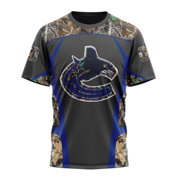 NHL Vancouver Canucks T-Shirt Special Camo Hunting Design 3D T-Shirt