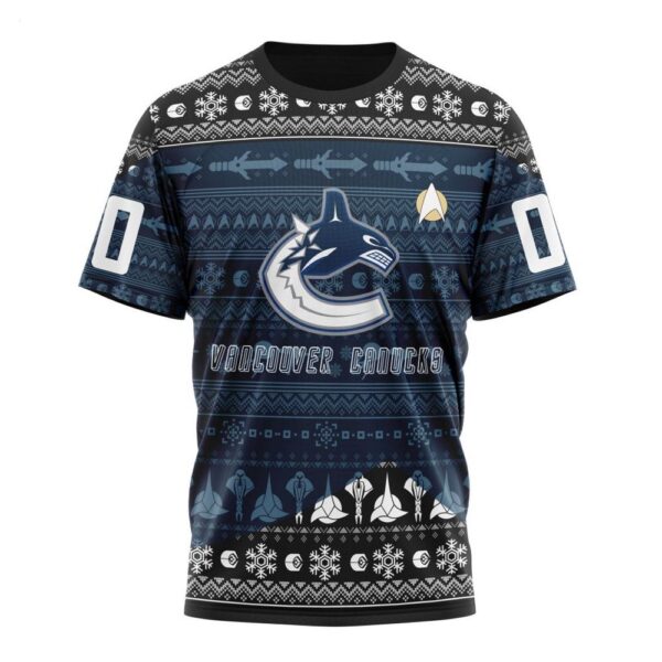 NHL Vancouver Canucks T-Shirt Special Star Trek Design 3D T-Shirt