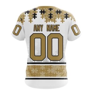 NHL Vegas Golden Knights 3D T Shirt Special Autism Awareness Design With Home Jersey Style Hoodie 2