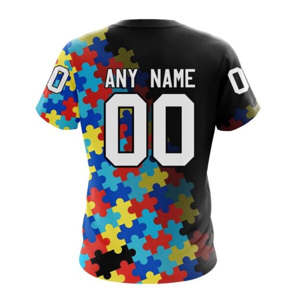 NHL Vegas Golden Knights 3D T-Shirt Special Black Autism Awareness Design Hoodie