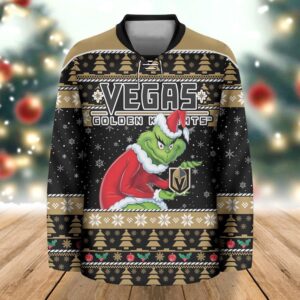NHL Vegas Golden Knights All Over Print Grinch Hockey Jersey 1