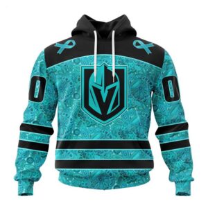 NHL Vegas Golden Knights Hoodie Special Design Fight Ovarian Cancer Hoodie 1