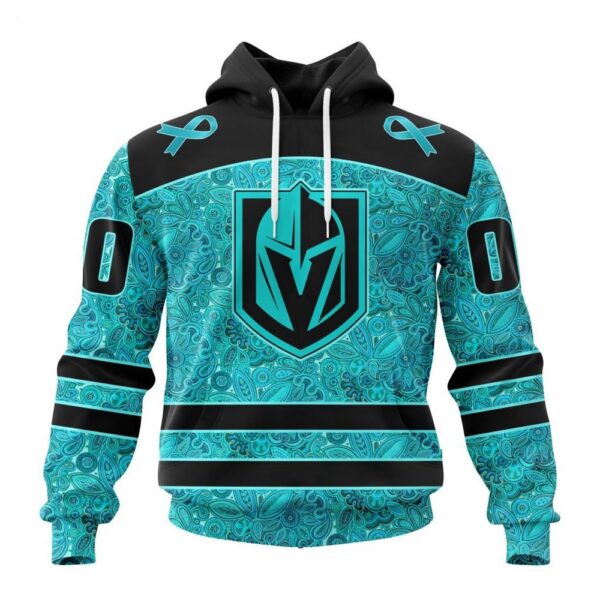 NHL Vegas Golden Knights Hoodie Special Design Fight Ovarian Cancer Hoodie