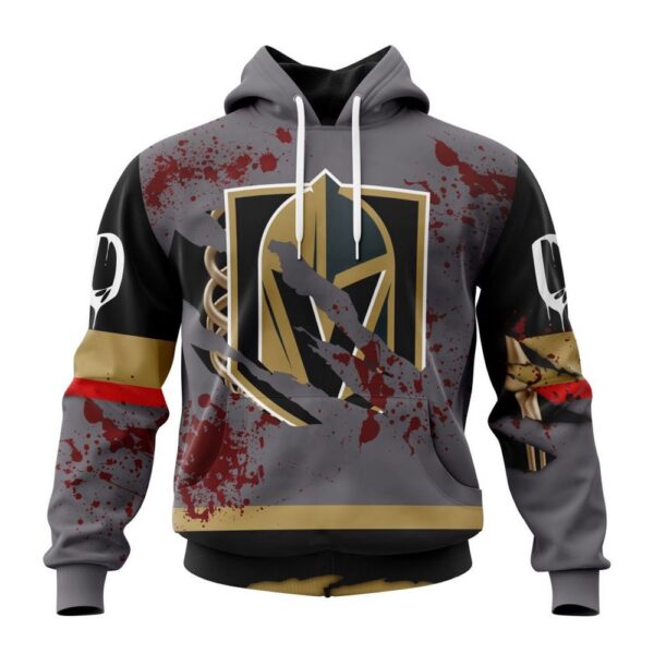 NHL Vegas Golden Knights Hoodie Specialized Design Jersey With Your Ribs For Halloween Hoodie