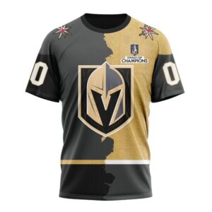 NHL Vegas Golden Knights Personalize 2024 Home Mix Away T Shirt 1