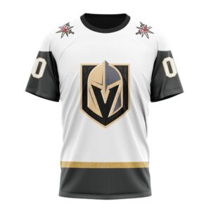 NHL Vegas Golden Knights Personalized 2024 White Away Kits T Shirt 1
