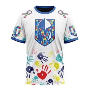 NHL Vegas Golden Knights T Shirt Special Autism Awareness Design T Shirt 1