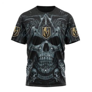 NHL Vegas Golden Knights T Shirt Special Design With Skull Art T Shirt 1