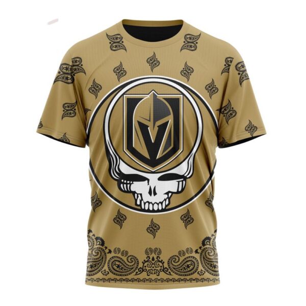NHL Vegas Golden Knights T-Shirt Special Grateful Dead Design 3D T-Shirt
