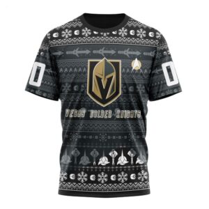 NHL Vegas Golden Knights T Shirt Special Star Trek Design 3D T Shirt 1