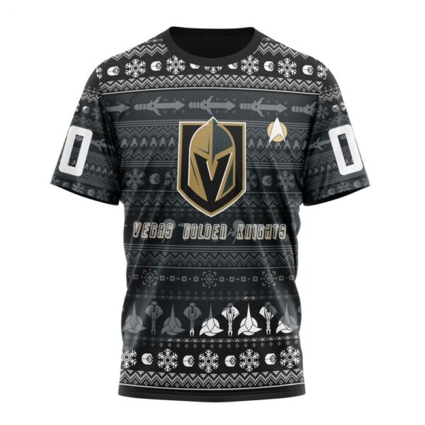 NHL Vegas Golden Knights T-Shirt Special Star Trek Design 3D T-Shirt