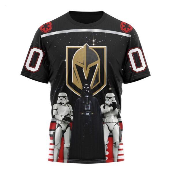 NHL Vegas Golden Knights T-Shirt Special Star Wars Design May The 4th Be With You 3D T-Shirt