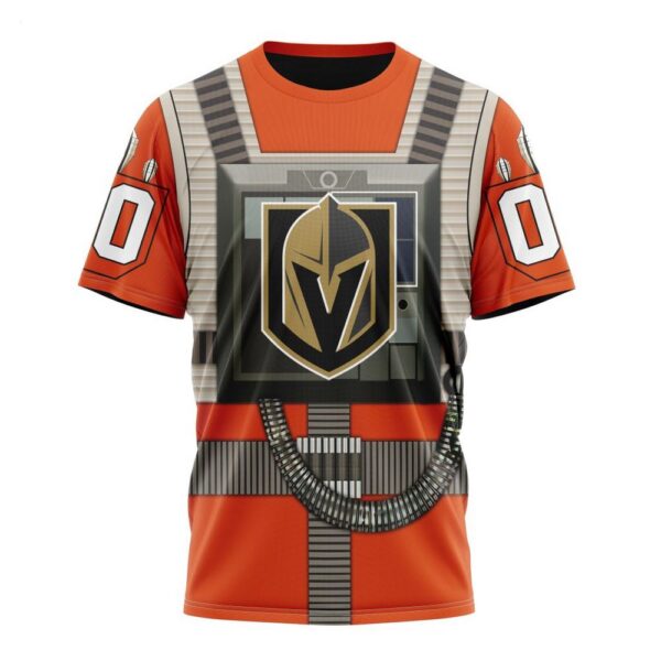 NHL Vegas Golden Knights T-Shirt Star Wars Rebel Pilot Design T-Shirt