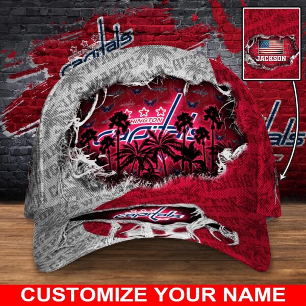 NHL Washington Capitals Baseball Cap Customized Cap For Sports Fans