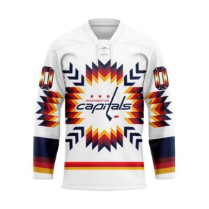NHL Washington Capitals Hockey Jersey Special Design With Native Pattern Custom Jersey 1