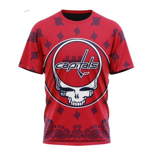 NHL Washington Capitals T-Shirt Special Grateful Dead Design 3D T-Shirt