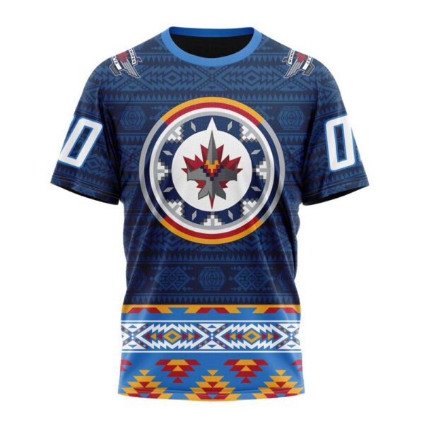 NHL Winnipeg Jets 3D T-Shirt Special Design With Native Pattern Hoodie