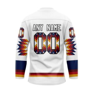 NHL Winnipeg Jets Hockey Jersey Special Design With Native Pattern Custom Jersey 2