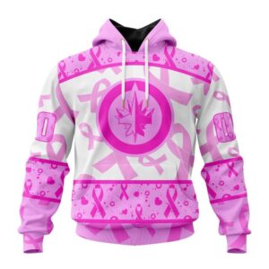 NHL Winnipeg Jets Hoodie Special Pink October Breast Cancer Awareness Month Hoodie 1