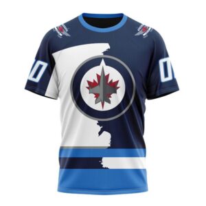 NHL Winnipeg Jets Personalize 2024 Home Mix Away T Shirt 1