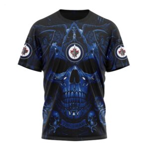 NHL Winnipeg Jets T Shirt Special Design With Skull Art T Shirt 1