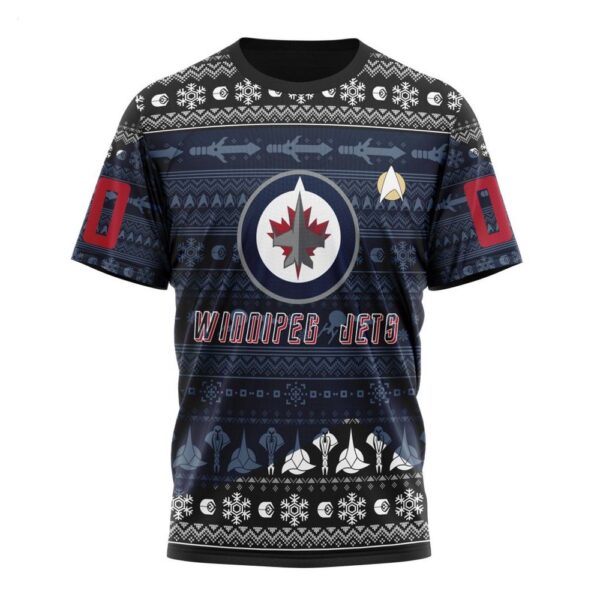 NHL Winnipeg Jets T-Shirt Special Star Trek Design T-Shirt