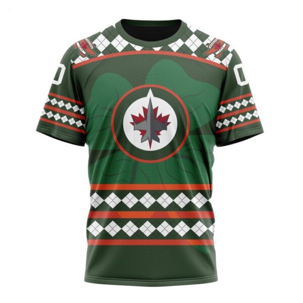 NHL Winnipeg Jets T-Shirt Specialized Unisex Kits Hockey Celebrate St Patrick’s Day T-Shirt