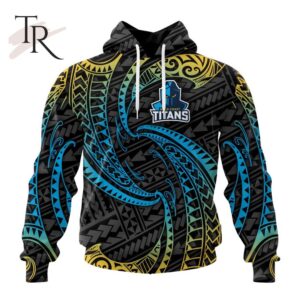 NRL Gold Coast Titans Special Polynesian Design Hoodie 1