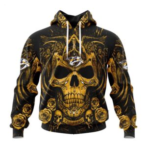 Nashville Predators Hoodie Special Design With Skull Art Hoodie 1