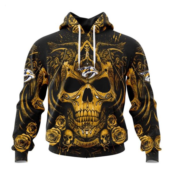 Nashville Predators Hoodie Special Design With Skull Art Hoodie