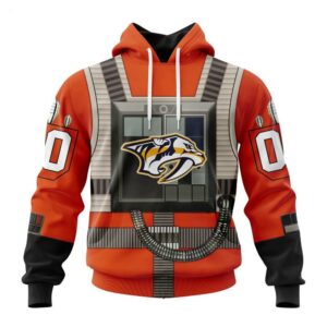 Nashville Predators Hoodie Star Wars Rebel Pilot Design Hoodie 1