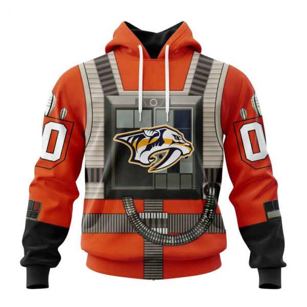 Nashville Predators Hoodie Star Wars Rebel Pilot Design Hoodie