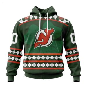 New Jersey Devils Hoodie Specialized Unisex Kits Hockey Celebrate St Patricks Day Hoodie 1