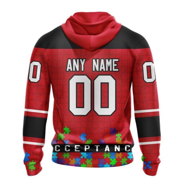 New Jersey Devils Hoodie Specialized Unisex Kits Hockey Fights Against Autism Hoodie