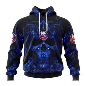 New York Islanders Hoodie Special Design With Skull Art Hoodie 1