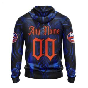 New York Islanders Hoodie Special Design With Skull Art Hoodie 2