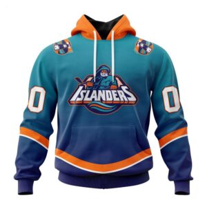 New York Islanders Hoodie Special Retro Gradient Design Hoodie 1