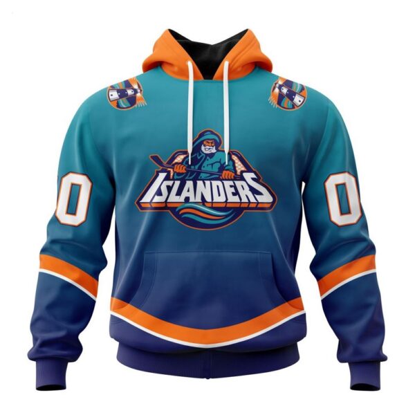 New York Islanders Hoodie Special Retro Gradient Design Hoodie