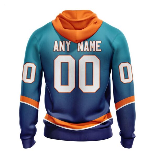 New York Islanders Hoodie Special Retro Gradient Design Hoodie