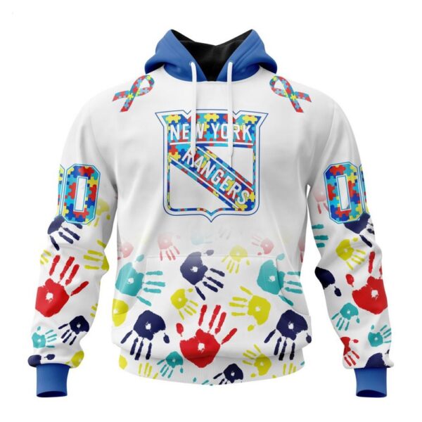 New York Rangers Hoodie Special Autism Awareness Design Hoodie