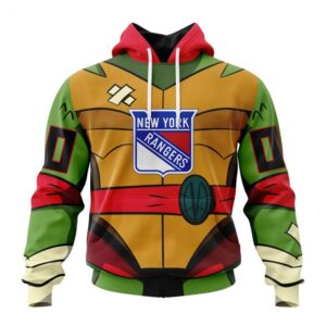 New York Rangers Hoodie Special Teenage Mutant Ninja Turtles Design Hoodie 1